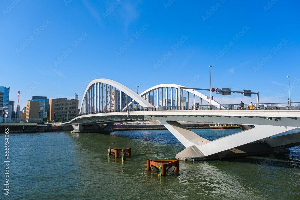 Obraz premium 東京都中央区 築地大橋