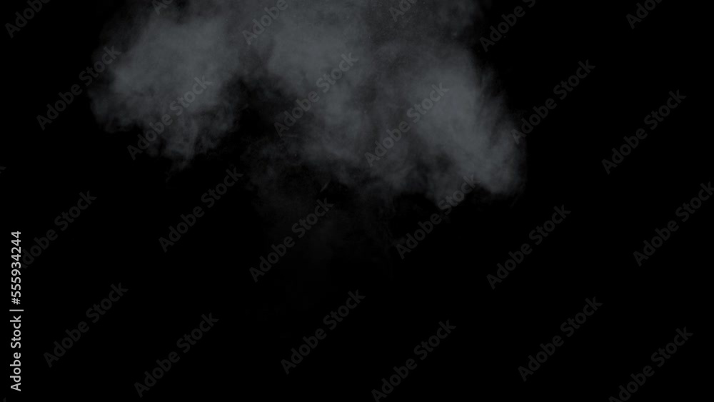 Abstract white smoke in slow motion. Smoke, Cloud of cold fog in light spot background. Light, white, fog, cloud, black background, 4k, ice smoke cloud. Floating fog. Abstract white smoke in slow motion. Smoke, Cloud of cold fog in light spot background. Light, white, fog, cloud, black background, 4k, ice smoke cloud. Floating fog.