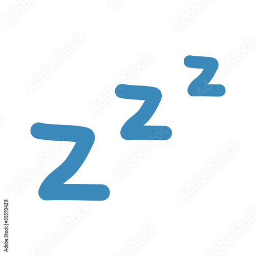 ZZZ sleep vector cartoon 