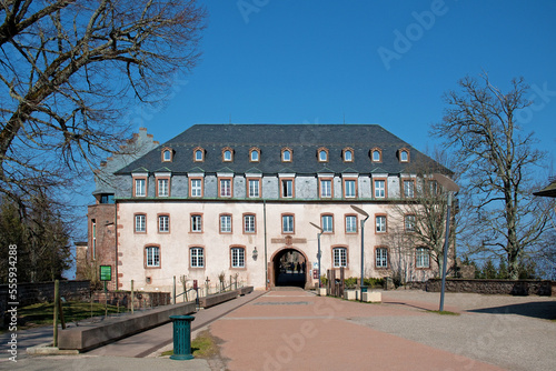 Empfangsgebäude des Kloster Hohenburg auf dem Odilienberg in Obernai, Elsass