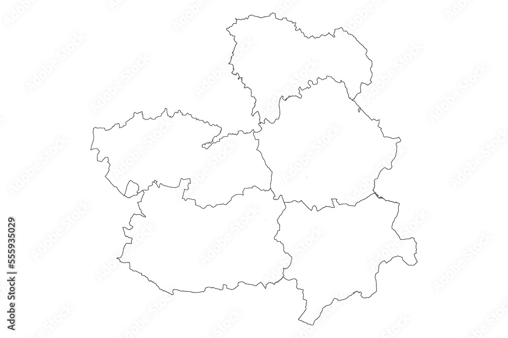 Castilla la Mancha, mapa de provincias
