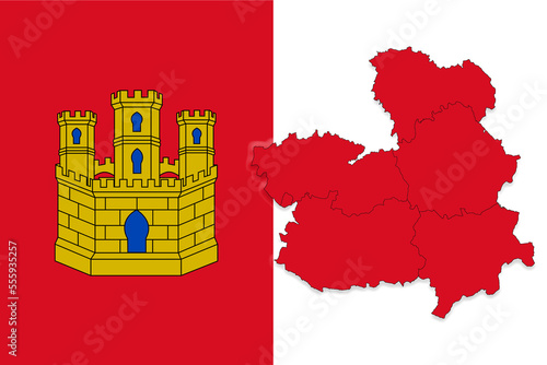 Castilla la Mancha, mapa de provincias photo