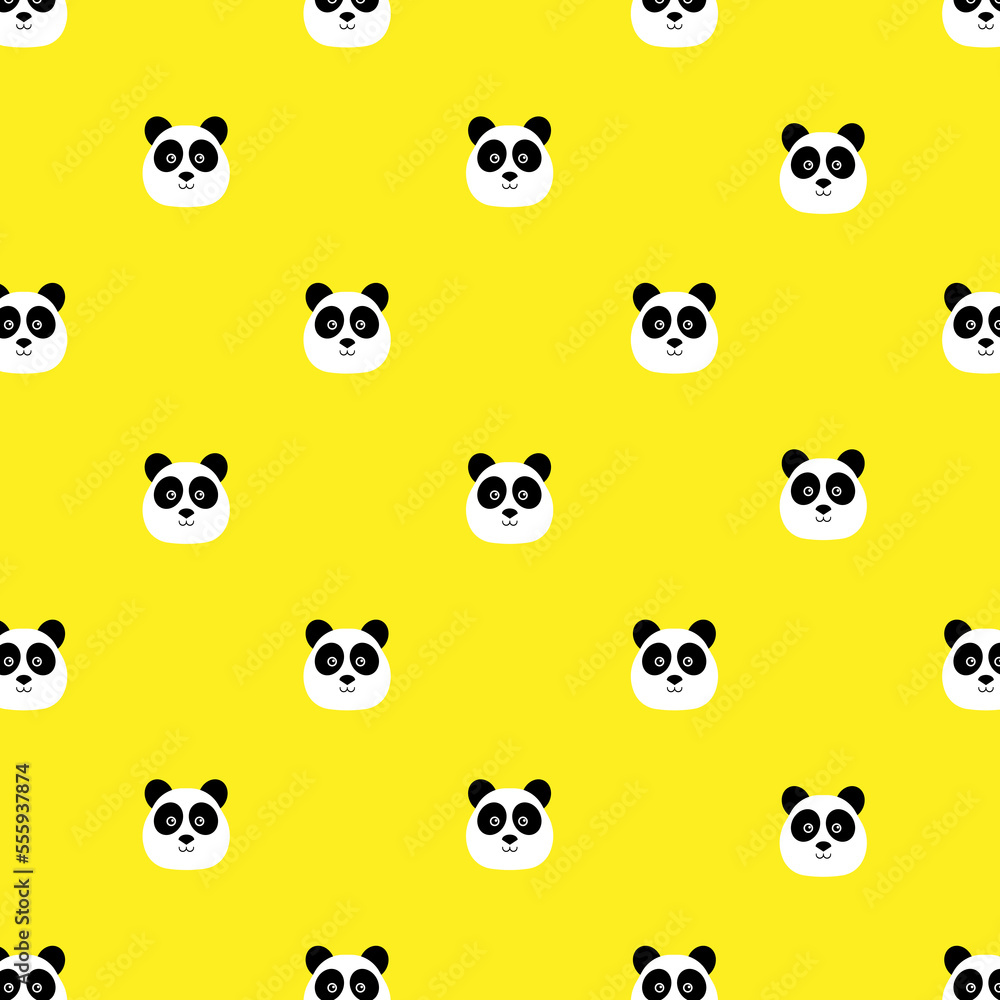 Panda bear texture, background, tile. cute panda seamless pattern. Panda bear. jpeg illustration of cute baby pandas collection. jpg image 