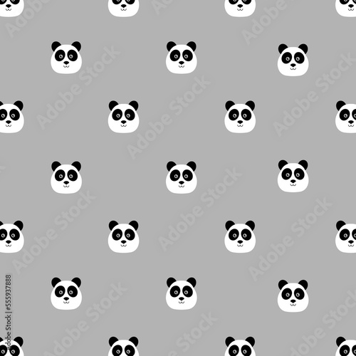Fototapeta Naklejka Na Ścianę i Meble -  Panda bear texture, background, tile. cute panda seamless pattern. Panda bear. jpeg illustration of cute baby pandas collection. jpg image 