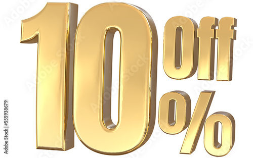 Number Gold Rendering