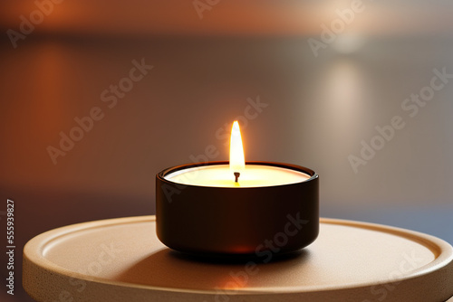 Soft warm candle