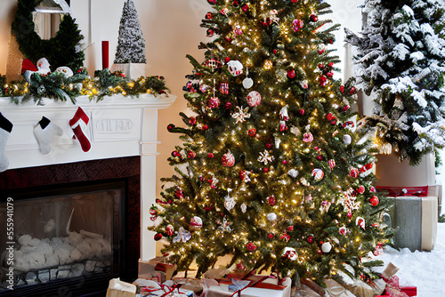 Christmas Tree Decoration Gerenative AI technology