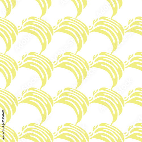Seamless banana pattern. Doodle banana background