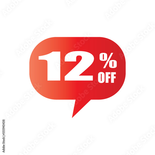 Special offer discount label with different sale percentage. percent off price reduction badge promotion design emblem set vector illustration isolated on white background