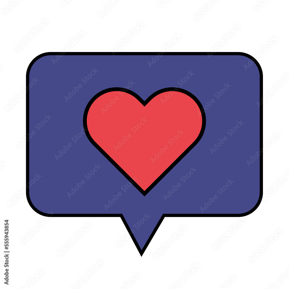 Notification Like icon. Social network app icon. Vector illustration Notification Like icon. Social network app icon. Vector illustration