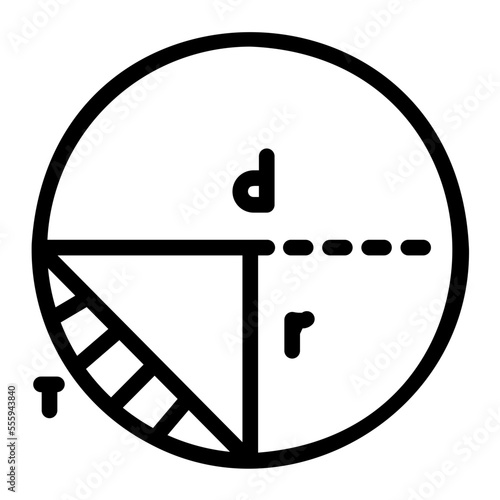 diameter icon