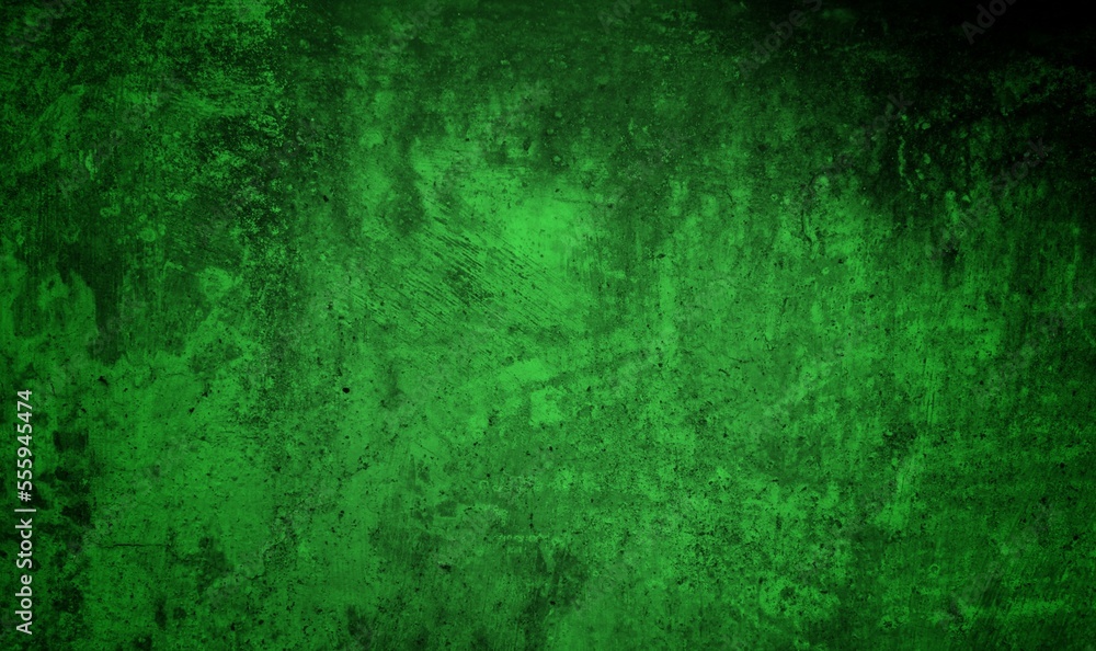 green textured wall background with dark sides, green granite stone