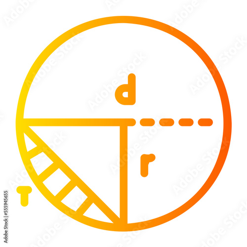 diameter icon