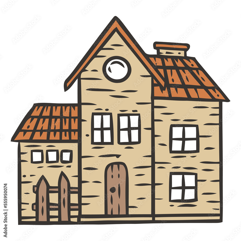 House hand drawn doodle vector illustration House hand drawn doodle vector illustration