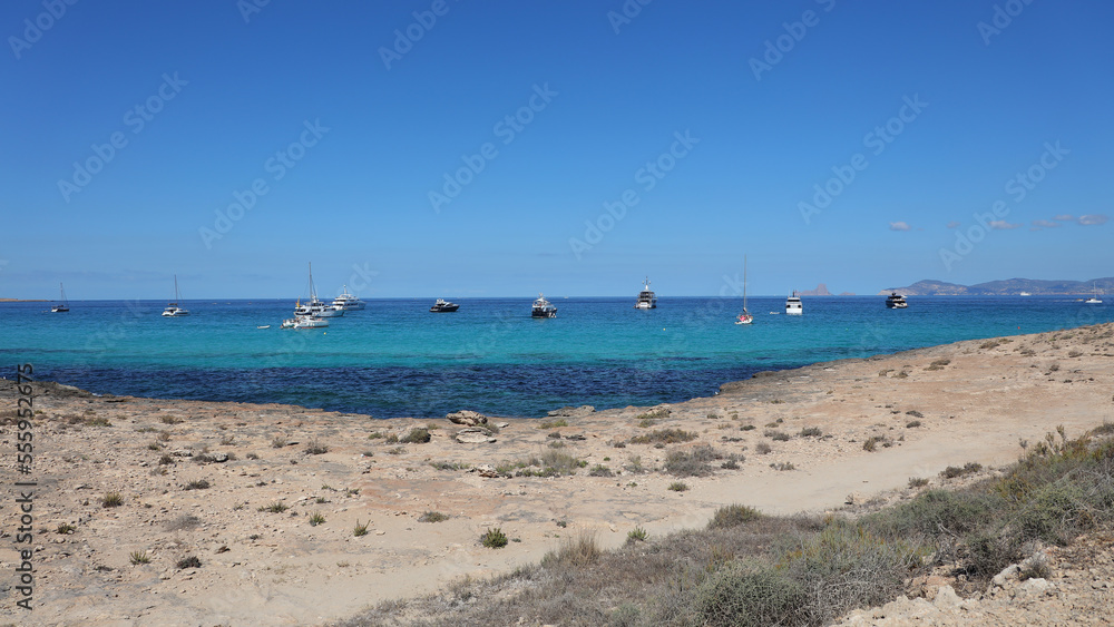 Playa Cavall d'en Borrás Parque Natural de las Salinas de Eivissa y Formentera, Formentera, Islas Baleares, España