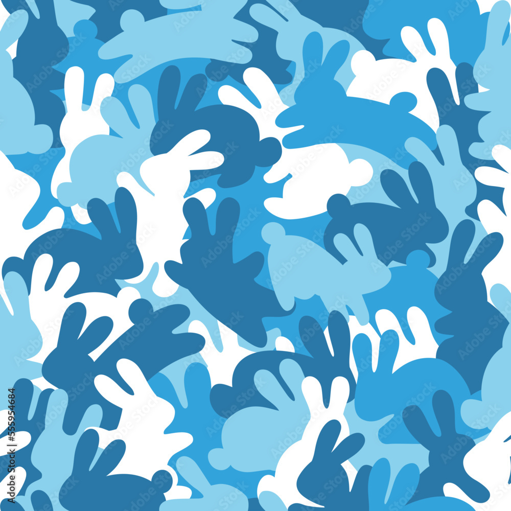 Bunny,Rabbits seamless pattern background, silhouette, wallpaper ...