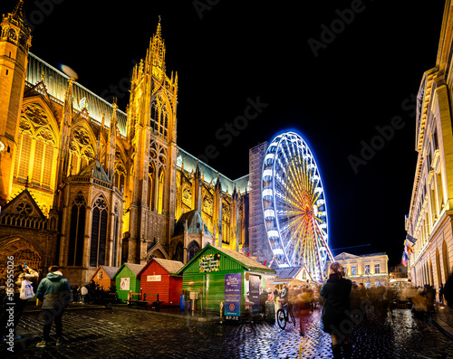 Marché de Noel place d'armes à Metz