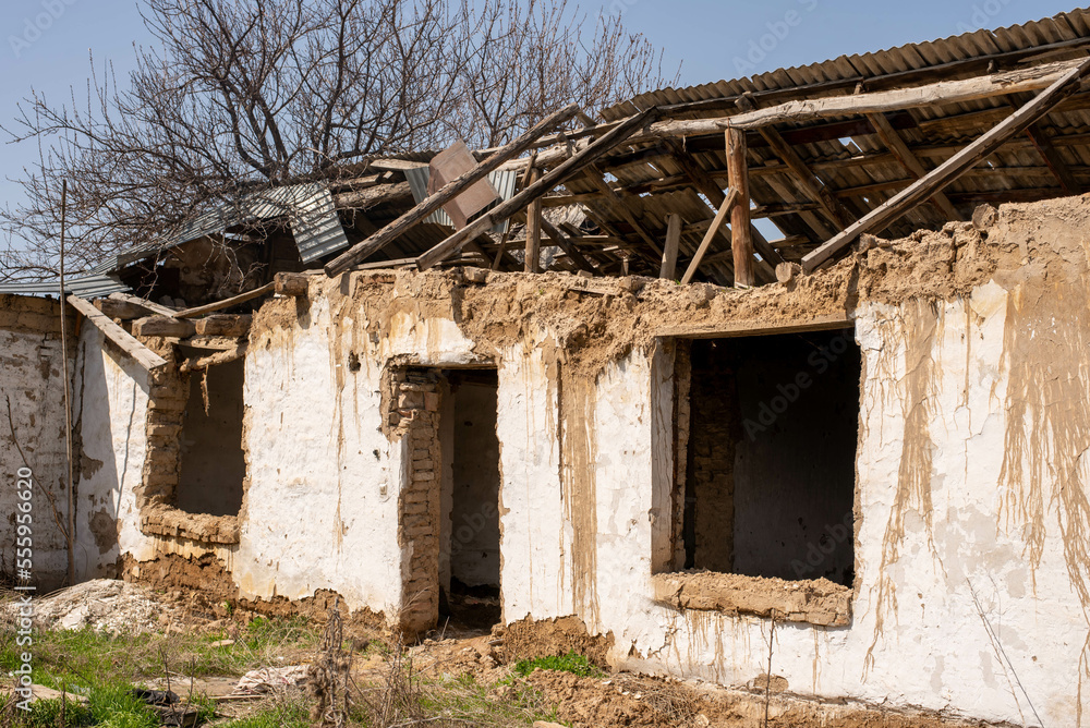 an abandoned house without windows and doors an abandoned house without windows and doors