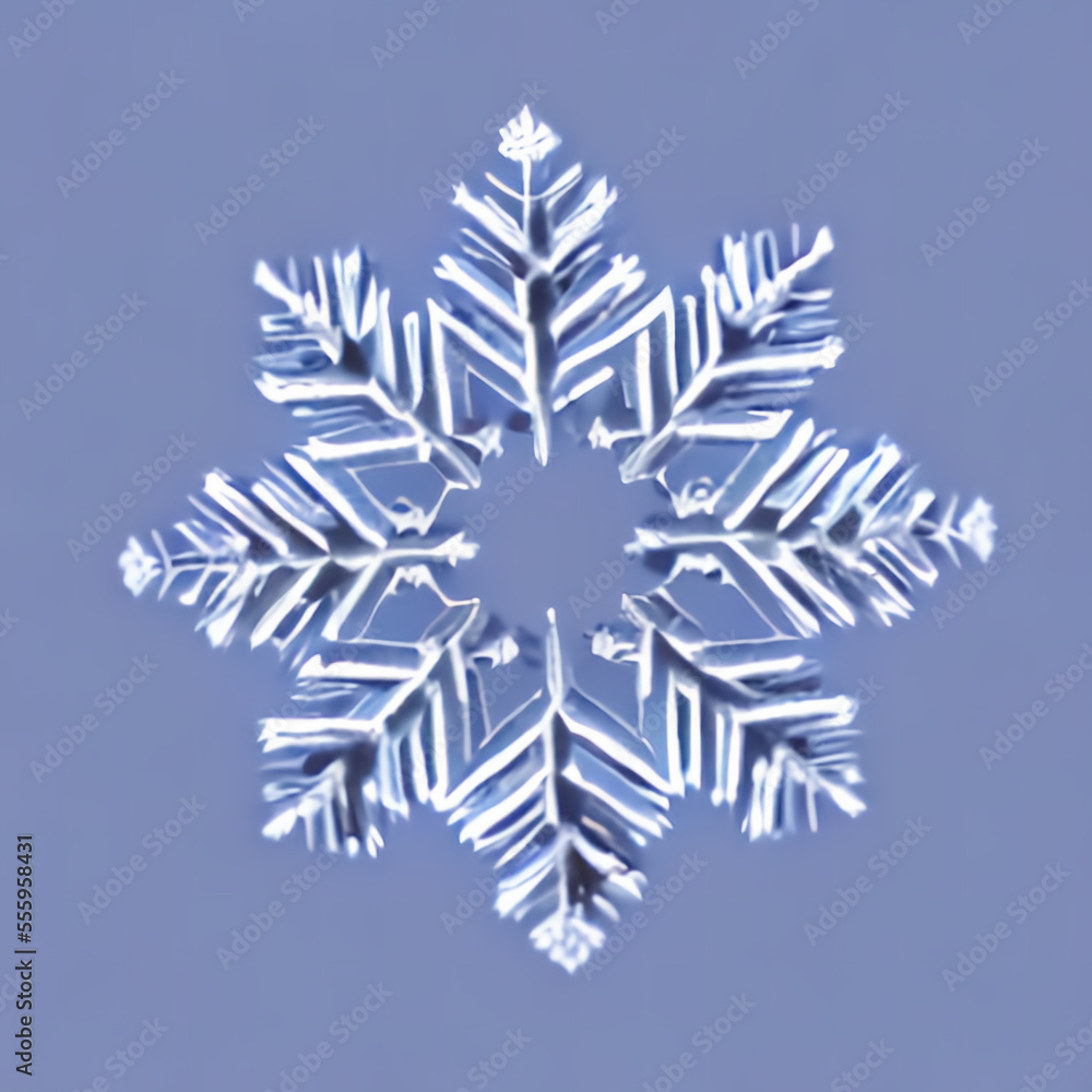 snowflake on purple background AI snowflake on purple background AI
