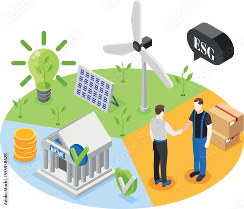 Esg Isometric Concept