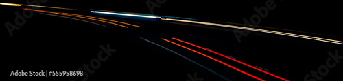 lights of cars with night. long exposure © Krzysztof Bubel