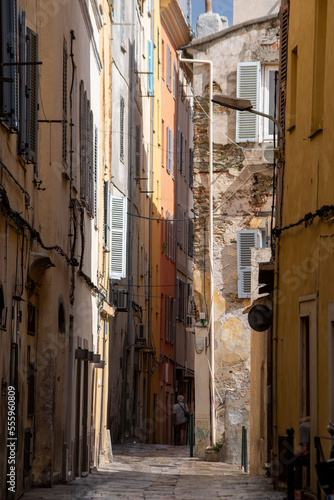 Fototapeta Naklejka Na Ścianę i Meble -  Jeux de lumière sur les maisons de Bastia