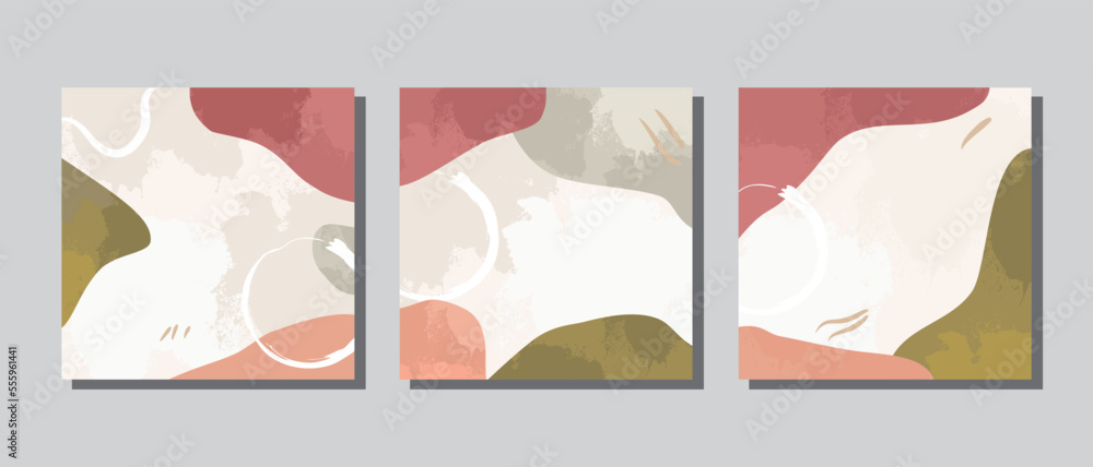 Set 3 illustration vector EPS print hand draw painted abstract shapes geometry contemporary aesthetic mid century modern art Scandinavian nordic design style Set 3 illustration vector EPS print hand draw painted abstract shapes geometry contemporary aesthetic mid century modern art Scandinavian nordic design style