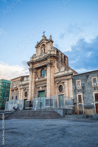 Travel at Sicily - Basilica Santuario del Carmine, Catania, Sicily, Italy, Europe.