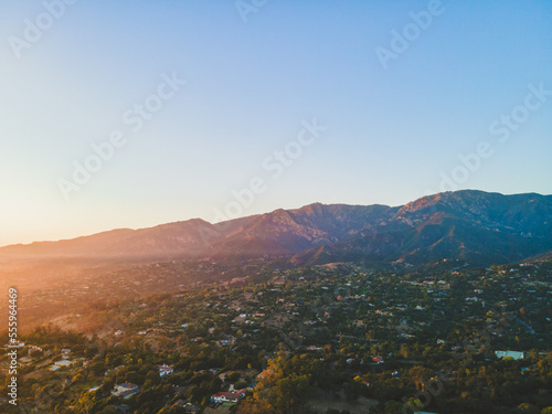 Slika na platnu Mountains of Santa Barbara in the morning