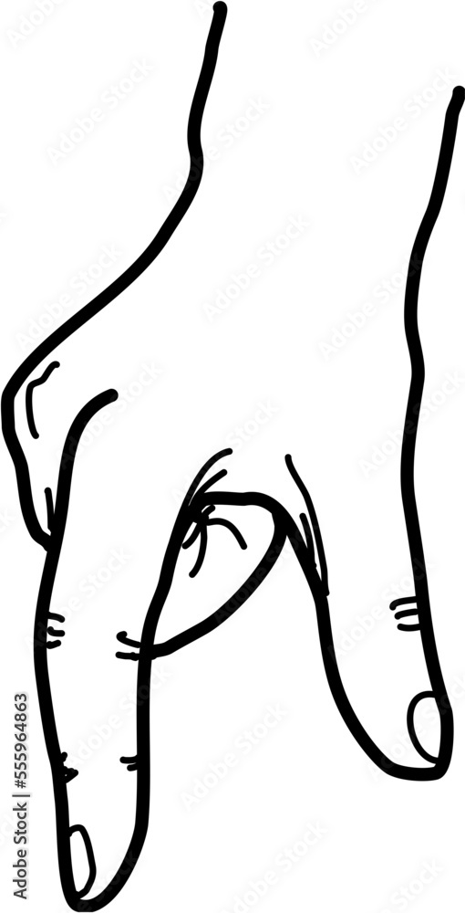 german signs language fingeralphabet Buchstabe q (DGS) german signs language fingeralphabet Buchstabe q (DGS)