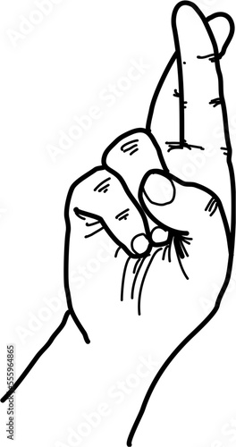 german signs language fingeralphabet Buchstabe r (DGS) 