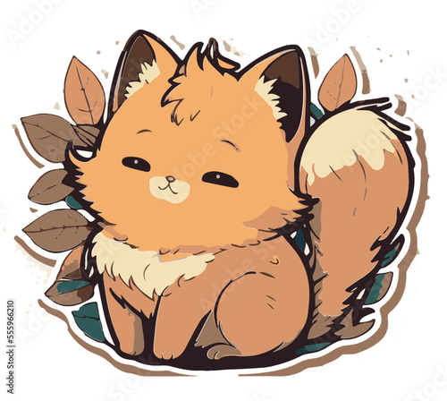 Vektor Comic Kawaii Children Illustration Kindergarten