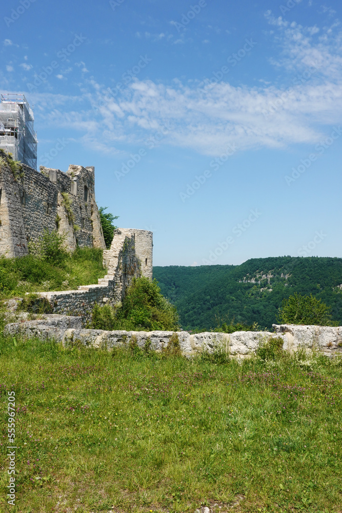 Hohenurach castle ruins in Bad Urach, Germany	