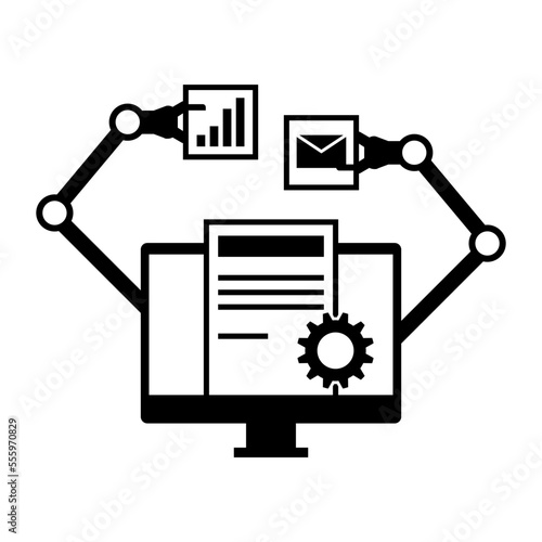 Robotic process automation application computer icon