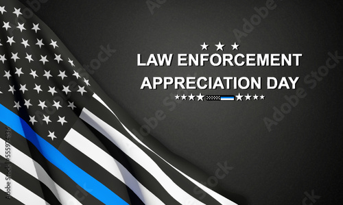 National Law Enforcement Appreciation Day. EPS10 vector