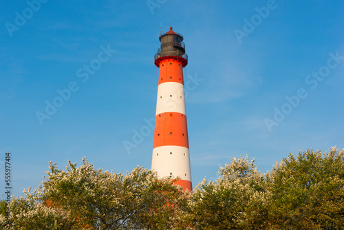 Wallpaper Mural Westerhever Lighthouse, Eiderstedt, North Frisia, Schleswig-Holstein, Germany Torontodigital.ca