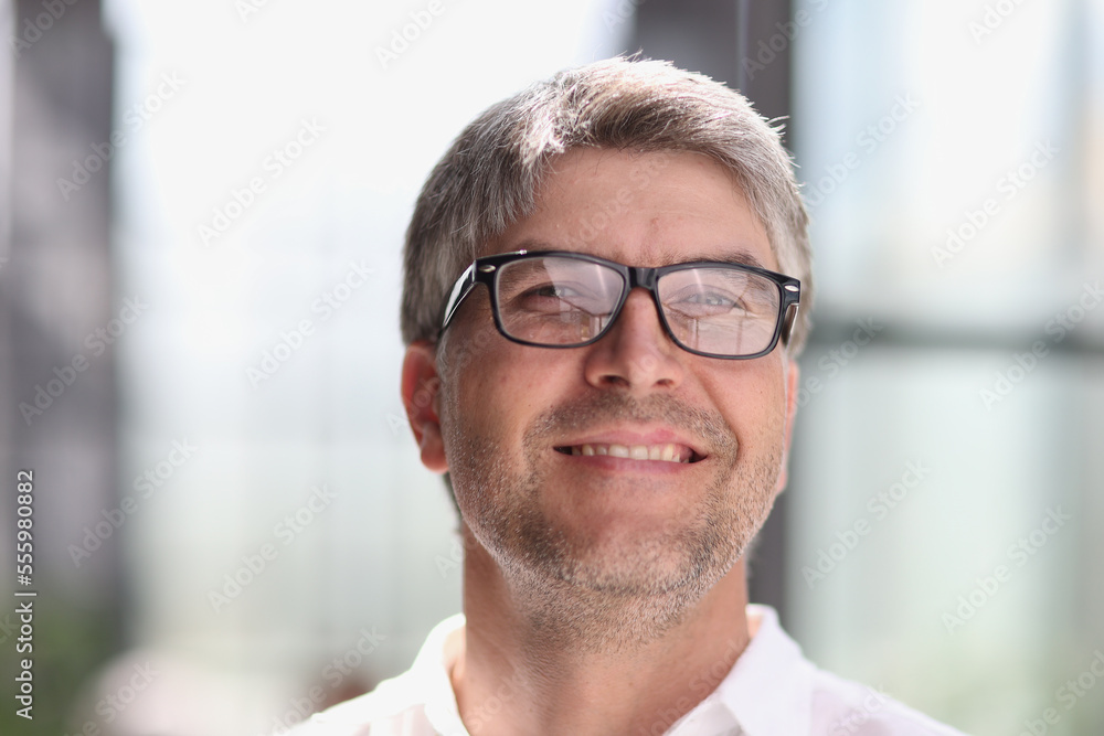 Fototapeta premium portrait of a successful businessman with glasses