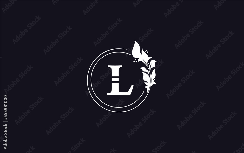 Obraz premium Golden circle leaf and beauty logo circle design vector. Beauty fashion with leaf. Signature font gold circle Logo