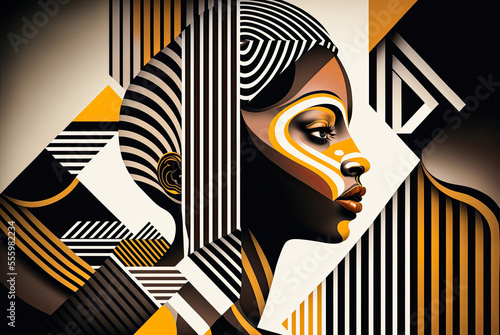 Black History Month, ontwerp, achtergrond, afbeelding. Generatieve AI