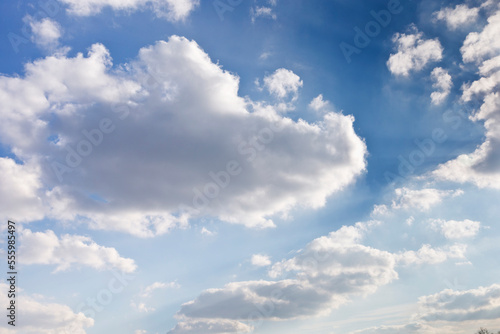 Clouds in Blue Sky, Kaarst, North Rhine-Westphalia, Germany photo