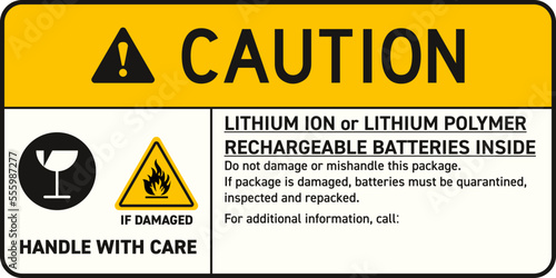 Lithium Ion or Lithium Polymer Rechargeable Batteries Inside