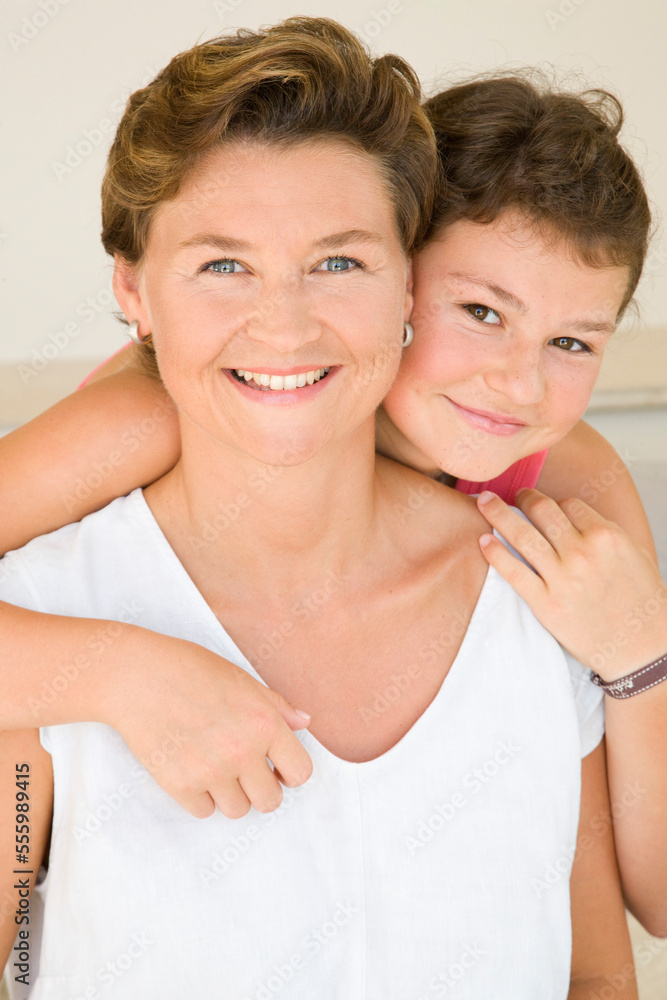 Portrait of Mother and Daughter Portrait of Mother and Daughter