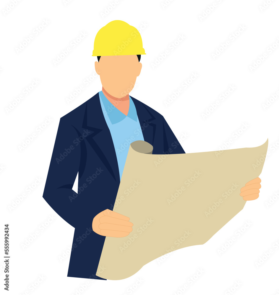 Smart civil architect engineer inspecting and working outdoors building side with blueprints. engineering and architecture concept. Smart civil architect engineer inspecting and working outdoors building side with blueprints. engineering and architecture concept.