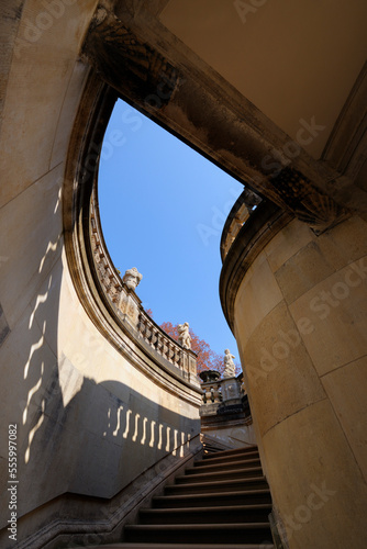 Stone Staircase, Zwinger Palace, Dresden, Saxony, Germany