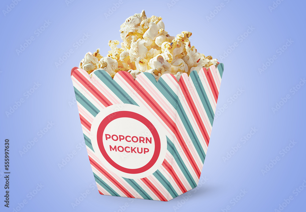 Popcorn Bag Mockup Stock Template Adobe Stock Popcorn Bag Mockup Stock Template Adobe Stock