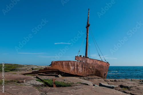 Shipwreck if the Brion vessel in Kegaska