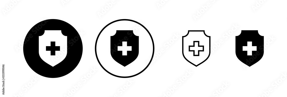 Health insurance icon vector illustration. Insurance document sign and symbol Health insurance icon vector illustration. Insurance document sign and symbol