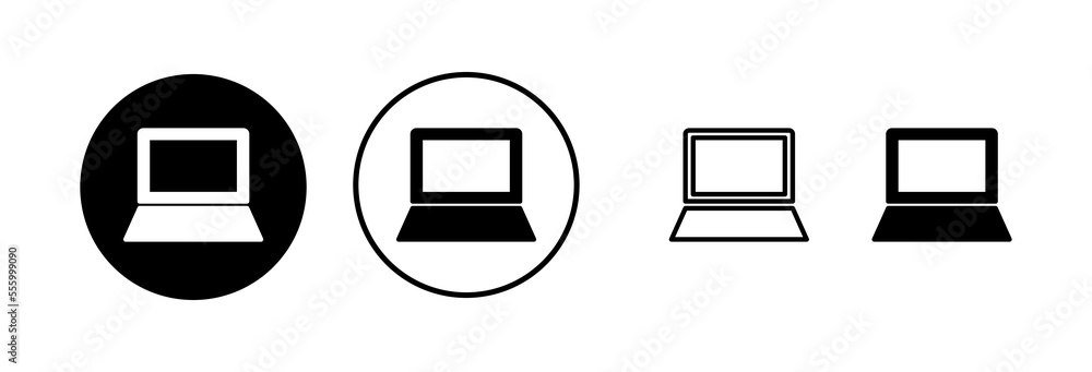 Laptop icon vector illustration. computer sign and symbol Laptop icon vector illustration. computer sign and symbol
