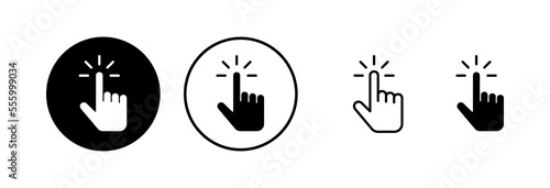 Hand cursor icon vector illustration. cursor sign and symbol. hand cursor icon clik