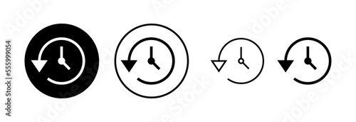 History icon vector illustration. recent event history sign and symbol